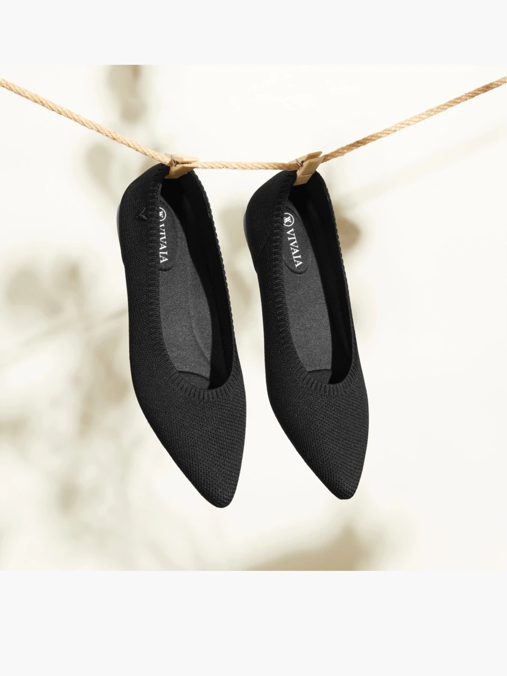NEW Vivaia Aria Water Resistant Pointed Toe Flats 41.5 10